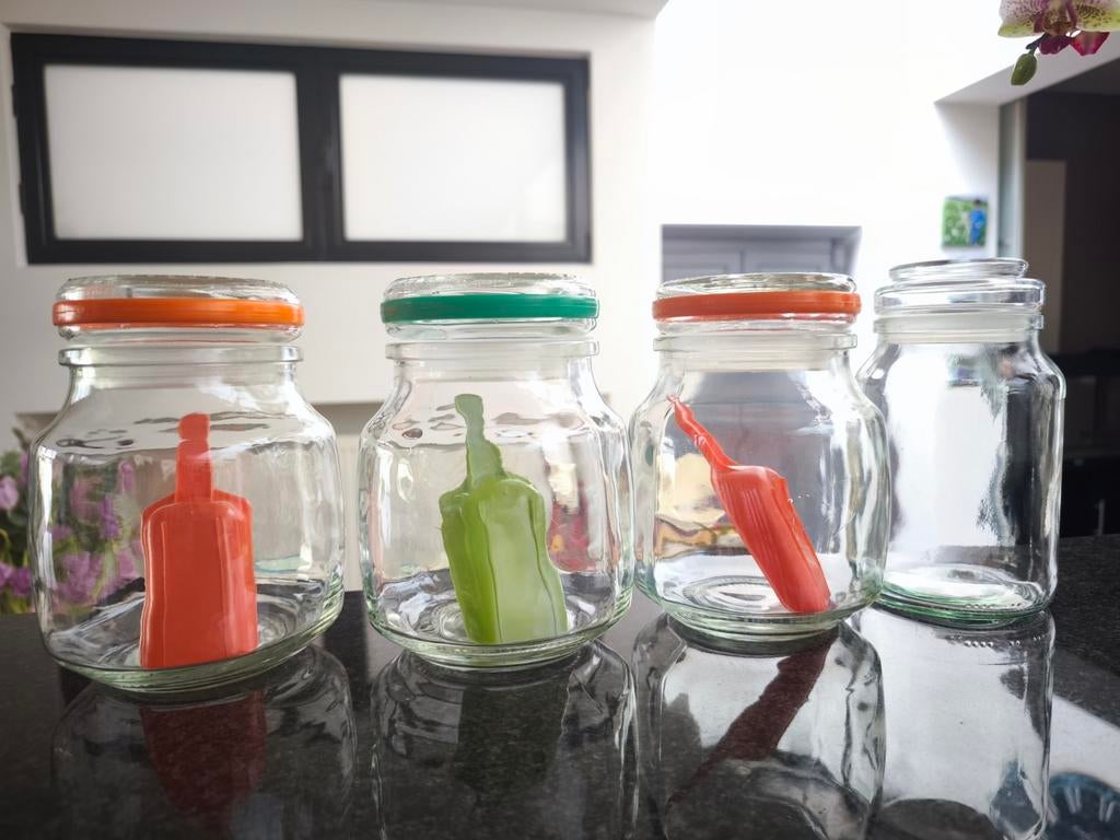 Vintage voorraadpotten 3 stuks, Ophalen