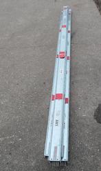 Rail de montage en tube galvanisé, 5 pièces, Bricolage & Construction, Métaux, Enlèvement ou Envoi, Comme neuf, Fer