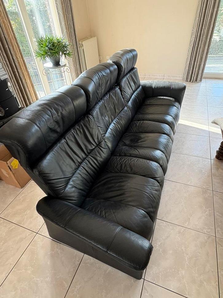 Stressless zetel + hocker – Echt leder – Topkwaliteit, Maison & Meubles, Canapés | Coins salons complets, Comme neuf, Enlèvement