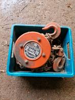 palan à chaîne 2 tonnes, Bricolage & Construction, Treuils et Palans, Enlèvement, Utilisé, Manuelle