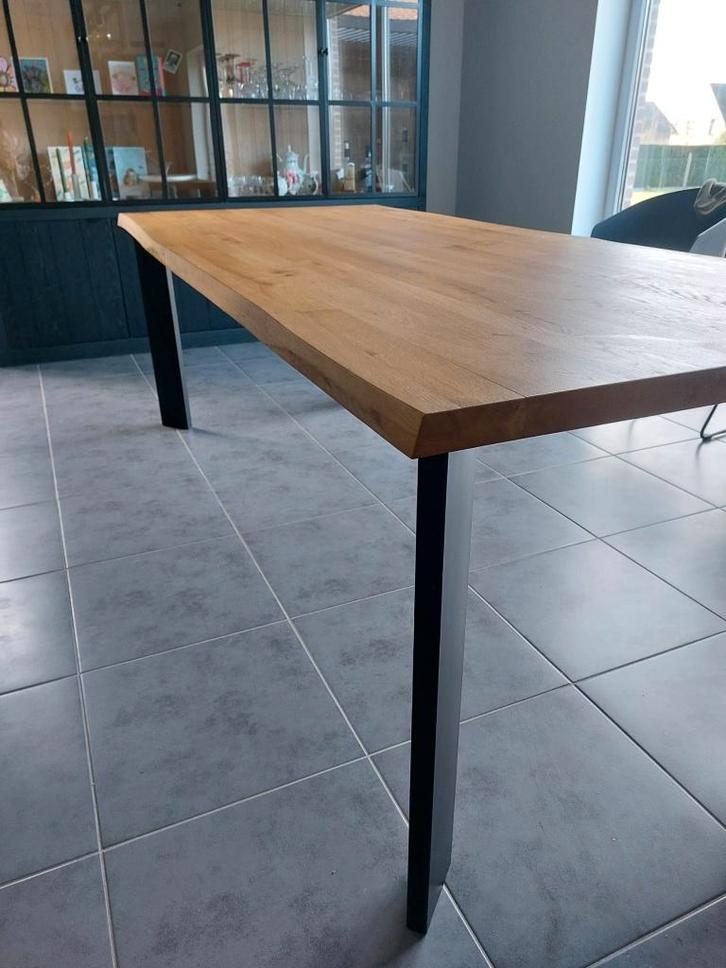 eettafel hout boomstam, Maison & Meubles, Tables | Tables à manger, Comme neuf, 50 à 100 cm, 200 cm ou plus, Cinq personnes ou plus