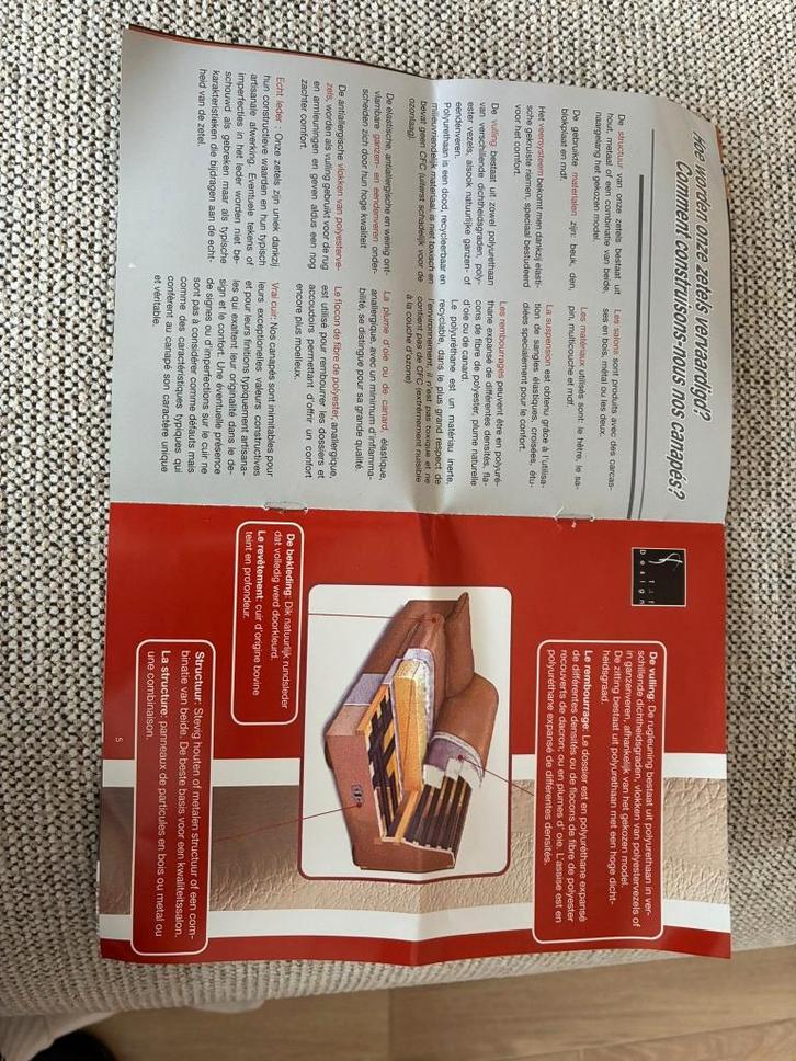 chaise de salon, Maison & Meubles, Canapés | Salons, Comme neuf, Banc droit, Trois personnes, 200 à 250 cm, 75 à 100 cm, Cuir