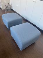 2 poufs gris, Maison & Meubles, Canapés | Repose-pieds & Poufs, Enlèvement, 50 à 75 cm, 50 à 75 cm, Tissus