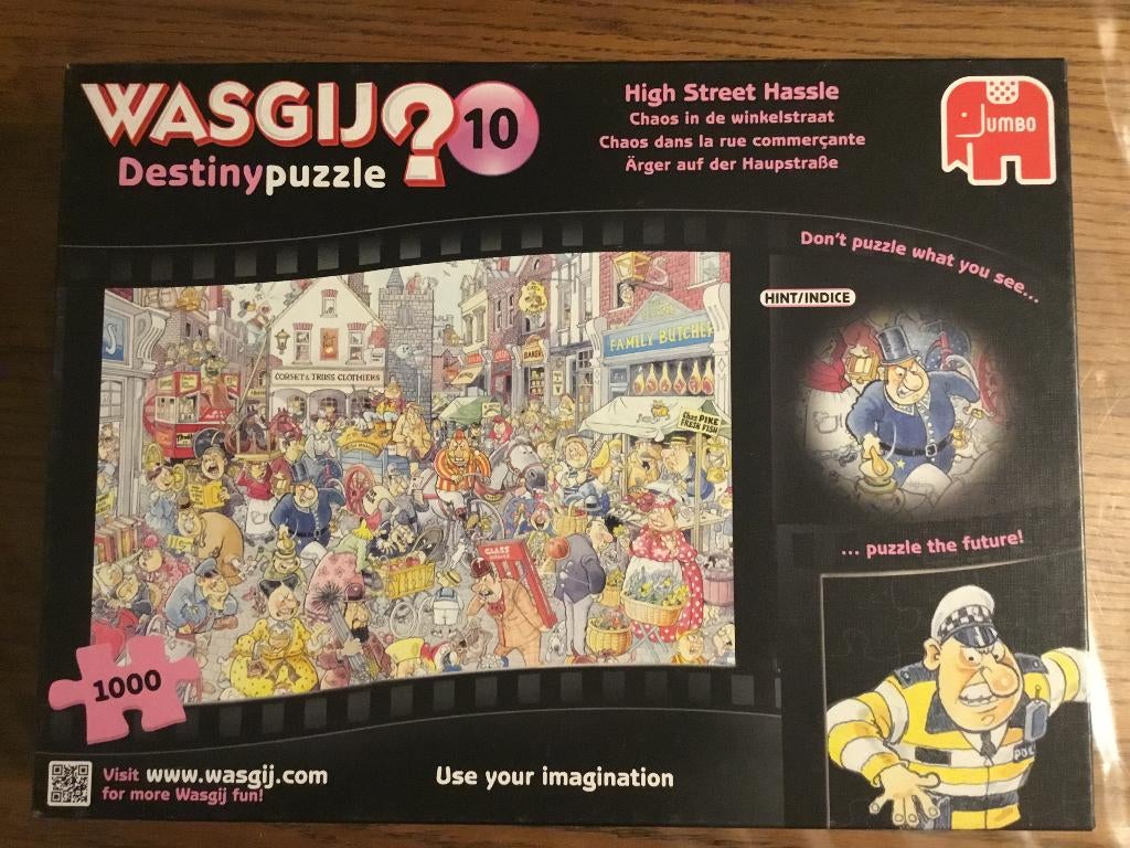Puzzel Jumbo 1000 stukjes Wasgij destiny 10, Ophalen of Verzenden, 500 t/m 1500 stukjes, Gebruikt, Legpuzzel