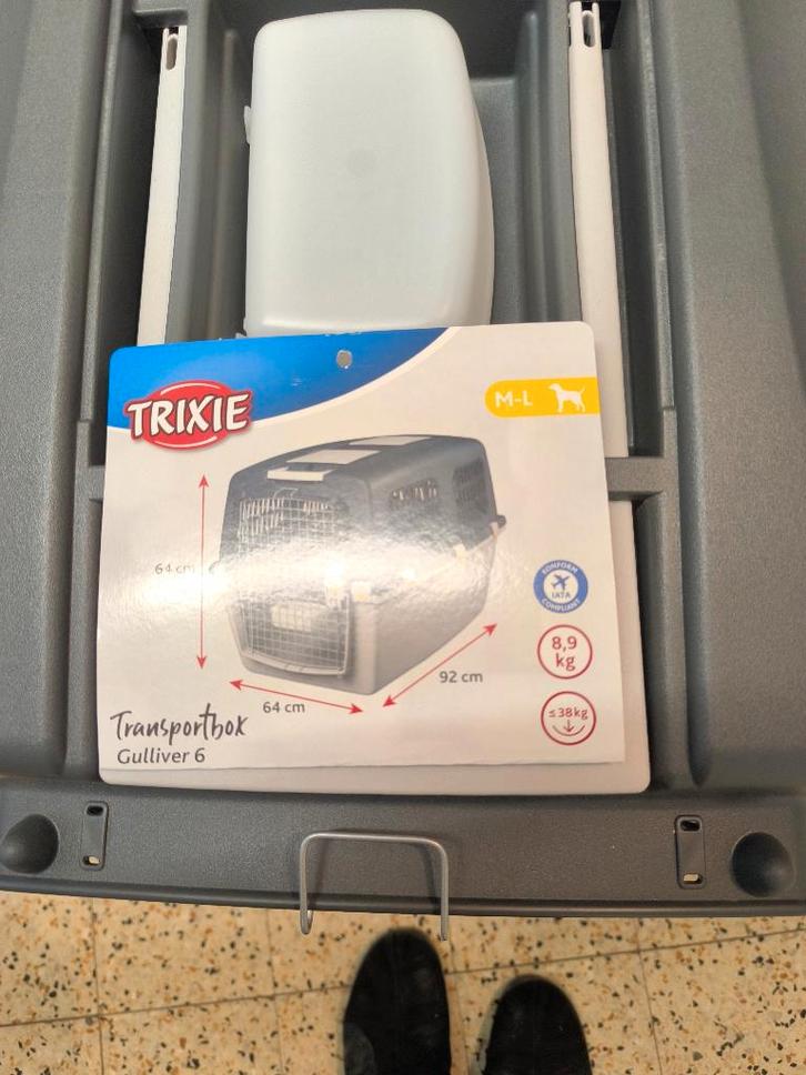 Box Cage transport chien, Dieren en Toebehoren, Transportboxen, Zo goed als nieuw, Ophalen