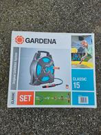 Tuinslang op haspel Gardena L = 15 + 1.5 meter + toebehoren, Tuin en Terras, Ophalen, Tuinslang