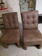 1 fauteuils brun à roulettes à 50 euros ou les 2 pour 80 €, Enlèvement