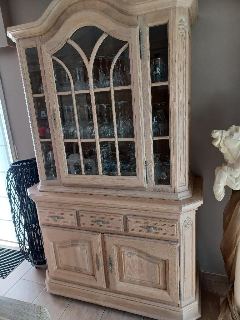 eetkamer massief eik, Huis en Inrichting, Complete eetkamers, Ophalen, Zo goed als nieuw