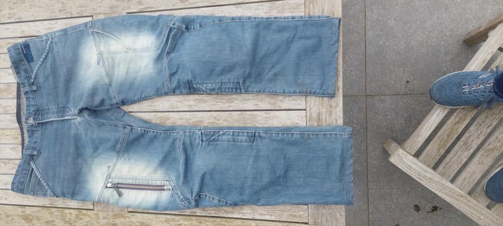 Bmw motorbroek jeans afgewassen ., Ophalen