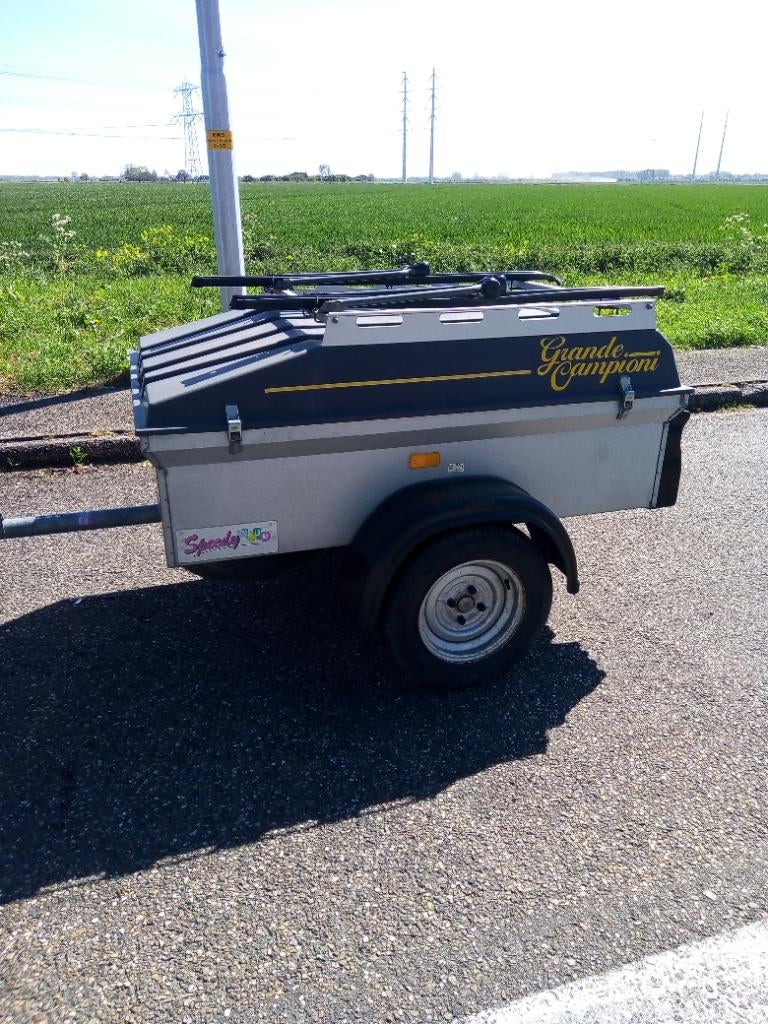 tent vakantie remork bagagewagen, Ophalen