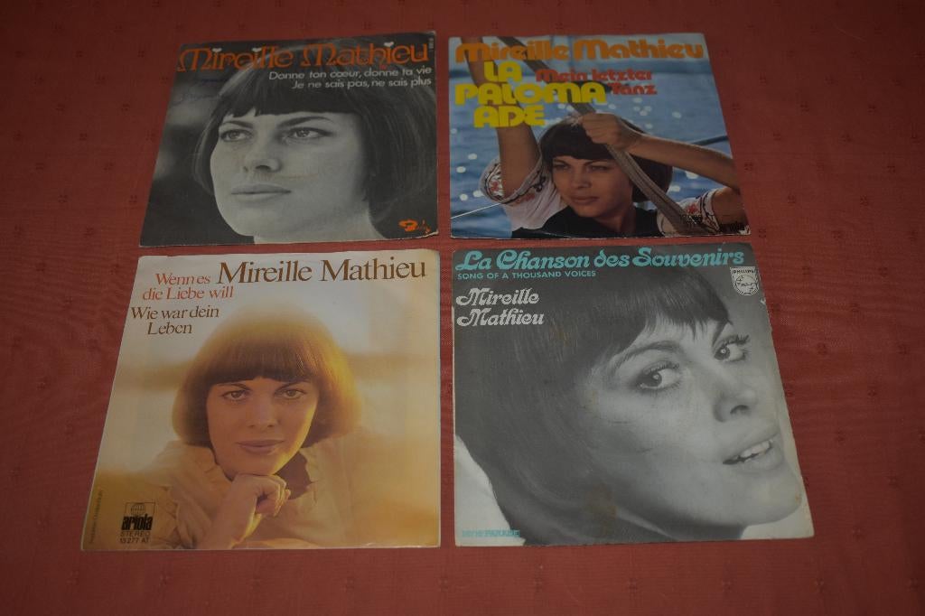 reeks 45t's & ook EP's van Mireille Mathieu, Ophalen, 7 inch, Zo goed als nieuw, EP