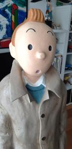 Grote figuur van Kuifje h.1,3m +Snowy, Ophalen, Kuifje, Gebruikt