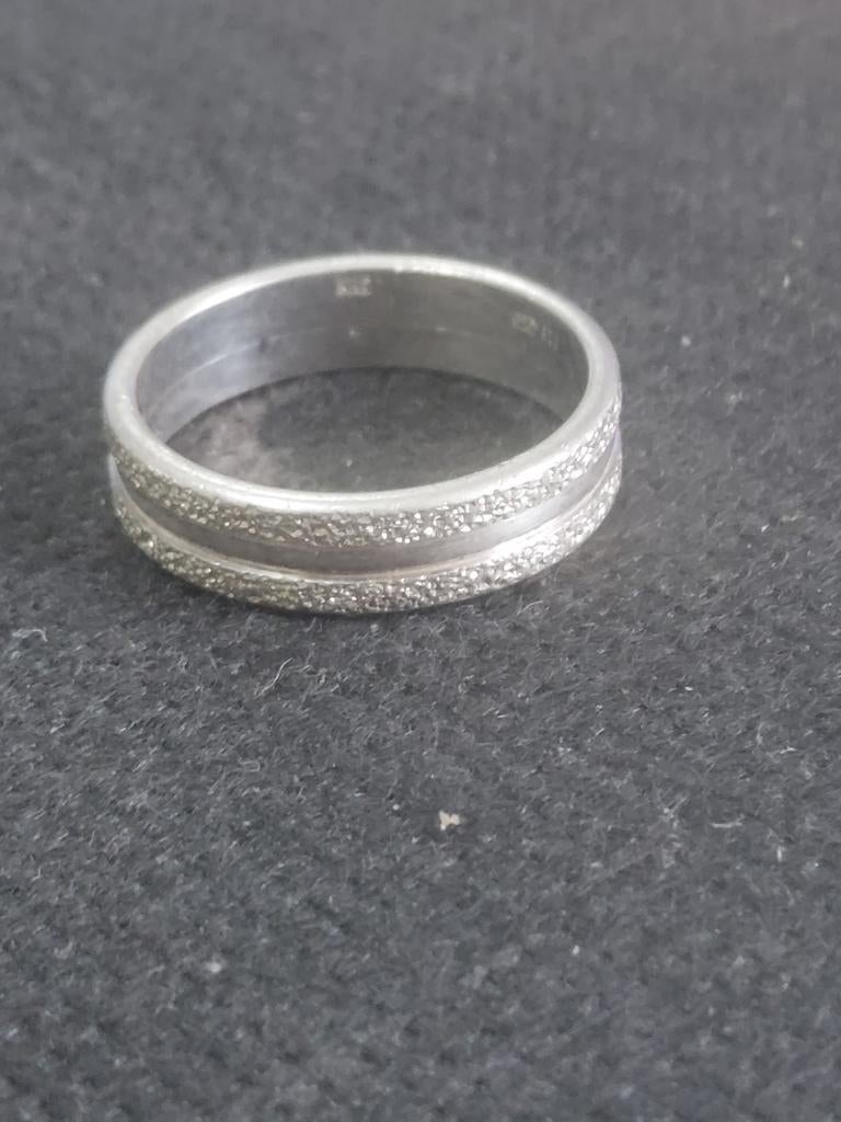 Zilver Ring, Bijoux, Sacs & Beauté, Bagues, Enlèvement ou Envoi, Argent, Argent