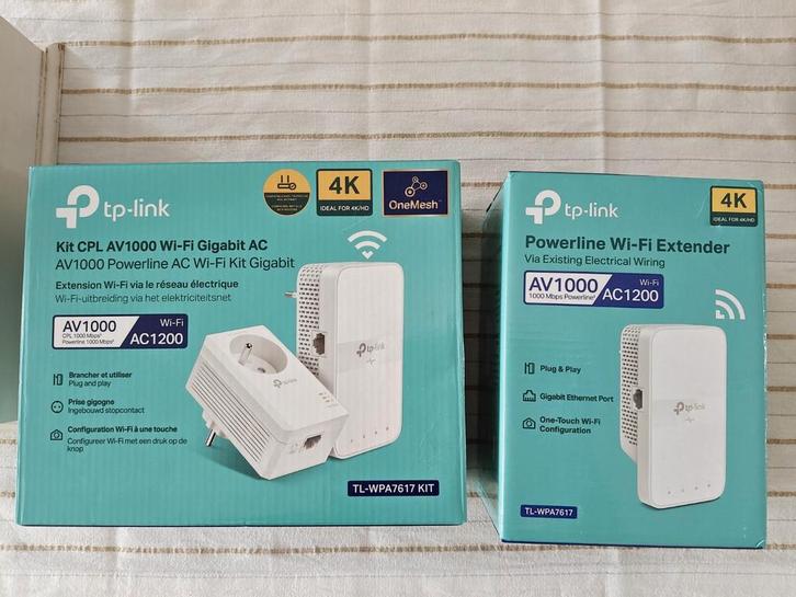 Powerline TP-Link TL-WPA7617 Kit., Informatique & Logiciels, Commutateurs réseau, Enlèvement ou Envoi