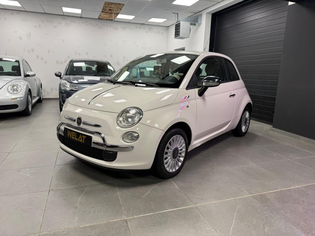 FIAT 500 1.2 LITER BENZINE TOP STAAT, Auto's, Bluetooth, 1242 cc, Wit, 70 kW