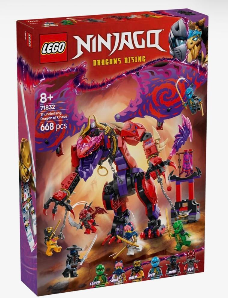LEGO Ninjago Bliksemtand Draak van Chaos - Ninjaset - 71832, Kinderen en Baby's, Ophalen, Lego, Zo goed als nieuw, Inclusief minifiguren