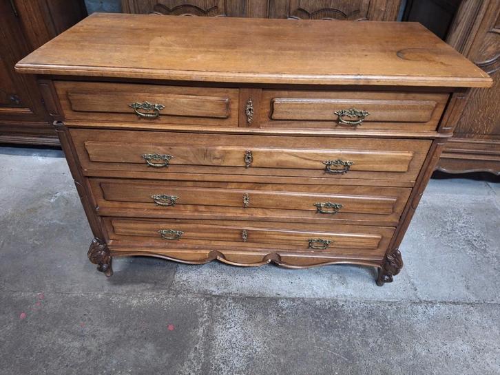 Commode ancienne style Louis XV 5 tiroirs, Maison & Meubles, Armoires | Commodes, Enlèvement