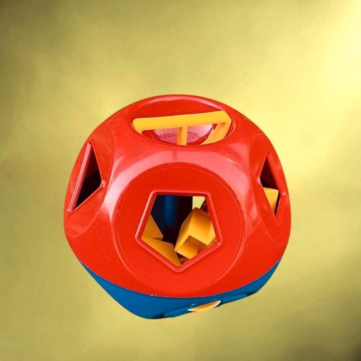 Tupperware educatieve vormen speelbol uit de seventies., Kinderen en Baby's, Speelgoed | Kinderpuzzels, Zo goed als nieuw, 2 tot 4 jaar