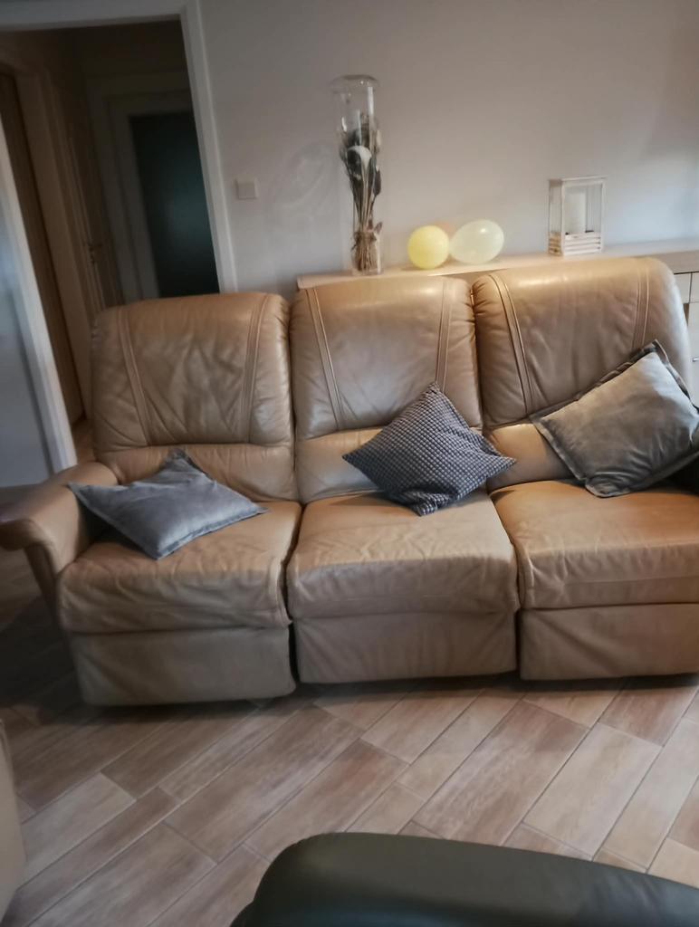 Zetel met VIP-behandeling (incl. relaxstand ), Huis en Inrichting, Ophalen, Gebruikt, Leer