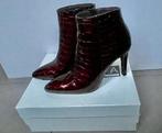 Lederen enkellaarsjes bordeaux maat 39 - NIEUW, Ophalen, Nieuw, Lage of Enkellaarzen