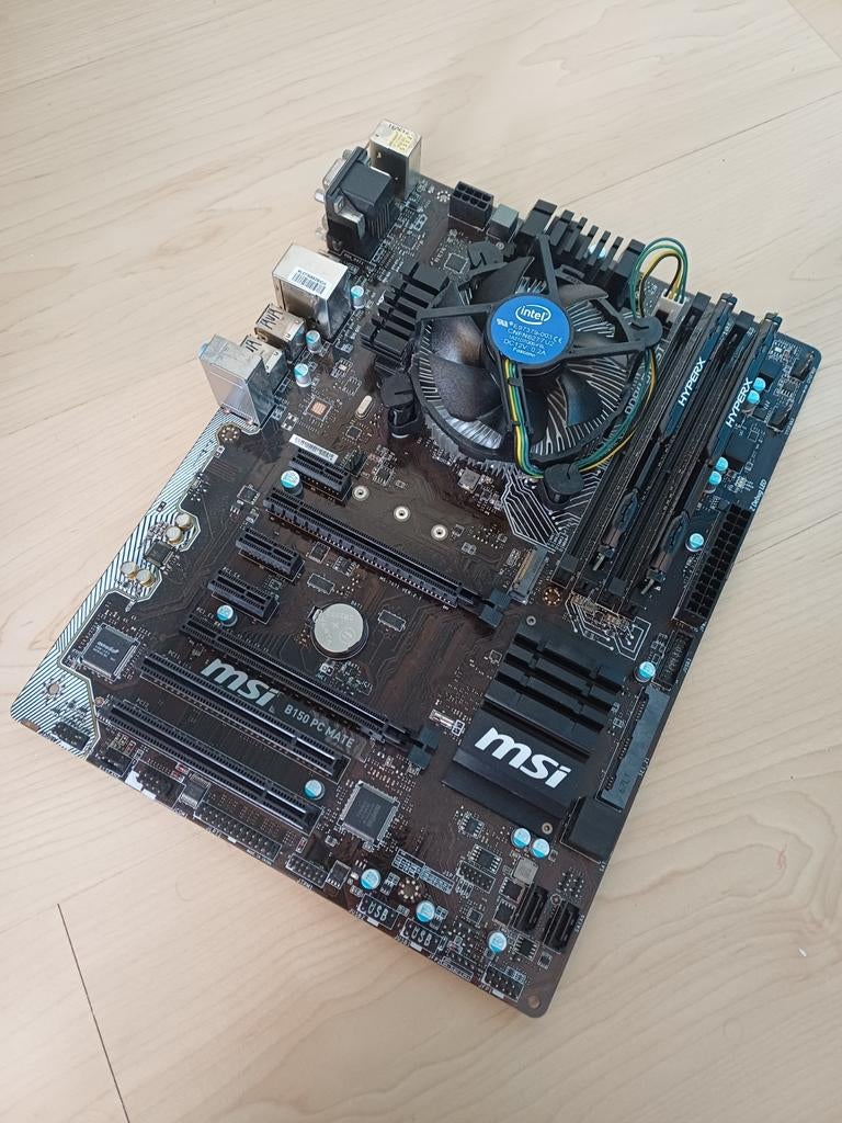 Moederbord + CPU + RAM, Computers en Software, Moederborden, Gebruikt, Intel, DDR4, Ophalen of Verzenden