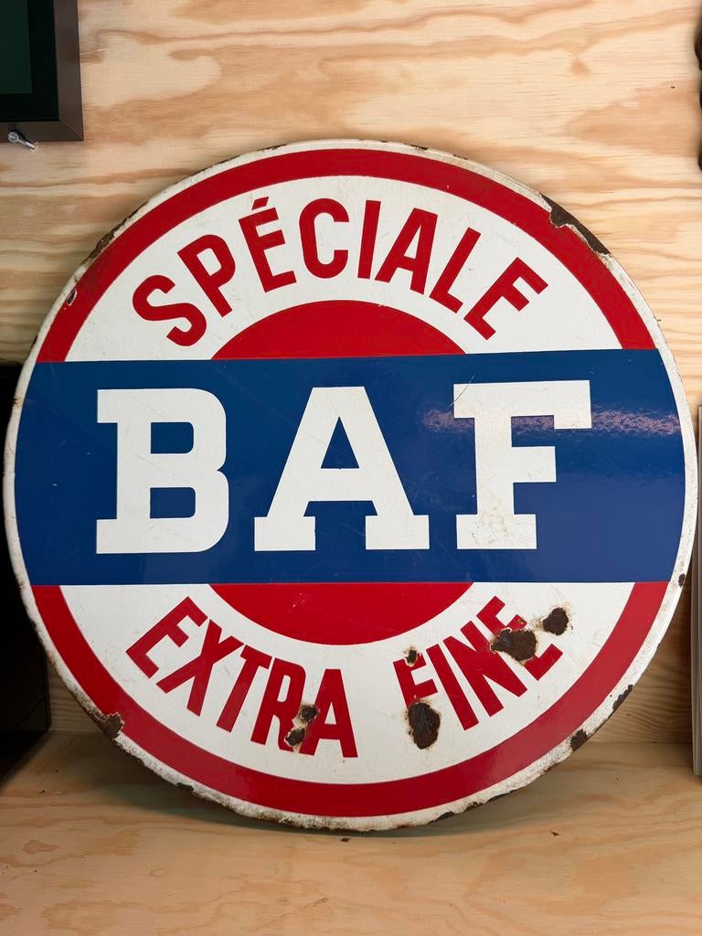 Emaille BAF Speciale extra time, Collections, Marques & Objets publicitaires, Enlèvement ou Envoi, Comme neuf