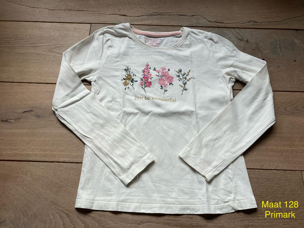 Longsleeve - Primark - Maat 128, Kinderen en Baby's, Kinderkleding | Maat 128, Gebruikt, Meisje, Ophalen of Verzenden, Shirt of Longsleeve