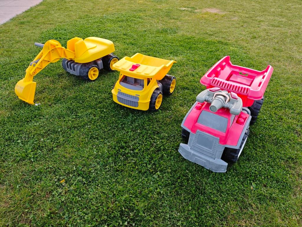 Graafmachine en kiepwagens, Ophalen