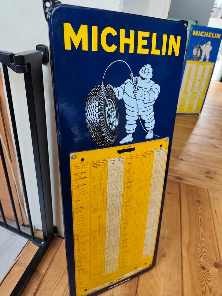 Plaque émaillée Michelin, Collections, Marques & Objets publicitaires, Enlèvement