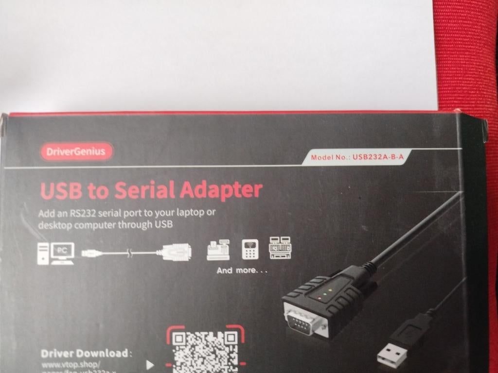 Adaptateur USB Driver Genius USB232 A-B-A – Série RS232, Enlèvement ou Envoi