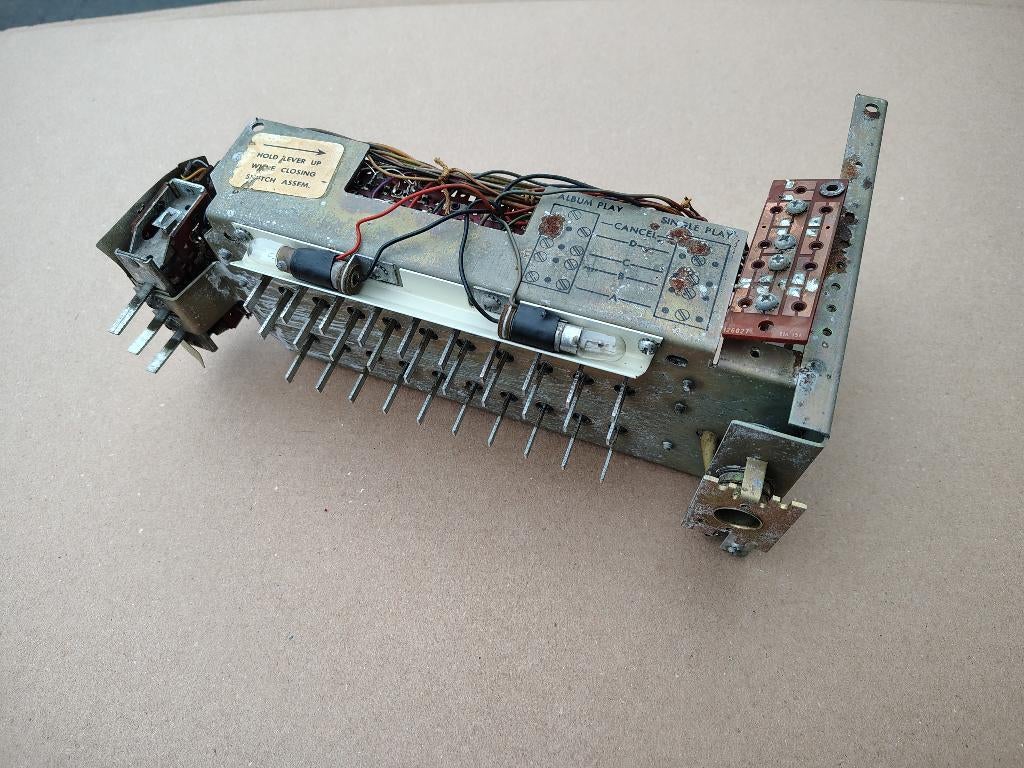 Toetsenbord Wurlitzer Wallbox/ 5220 (1964/1972) jukebox, Envoi, Wurlitzer