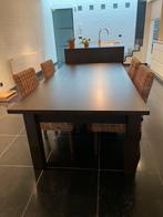 EETTAFEL EN STOELEN, Huis en Inrichting, Tafels | Eettafels, Ophalen, Overige materialen, 100 tot 150 cm, 200 cm of meer