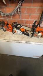 3 kettingzagen stihl, Doe-het-zelf en Bouw, Gereedschap | Zaagmachines, Ophalen, Zo goed als nieuw