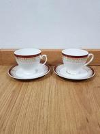 Prachtige antiek koffiekopjes BONE CHINA, Ophalen of Verzenden