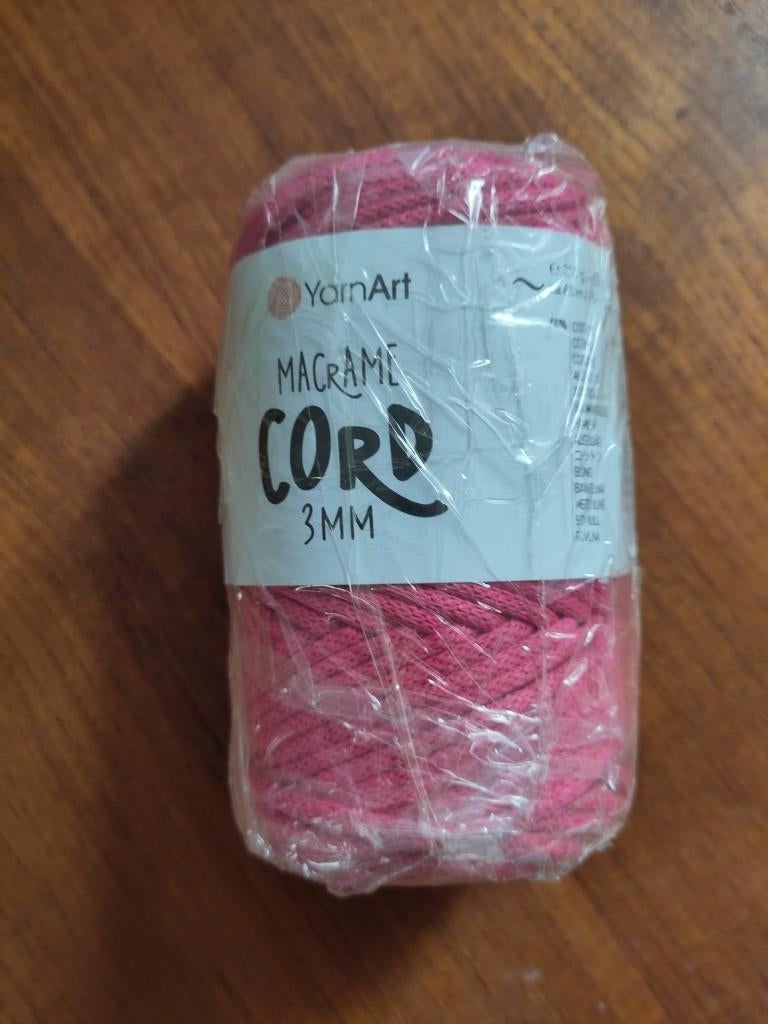 Gevlochten roze macramé touw, Ophalen of Verzenden, Nieuw