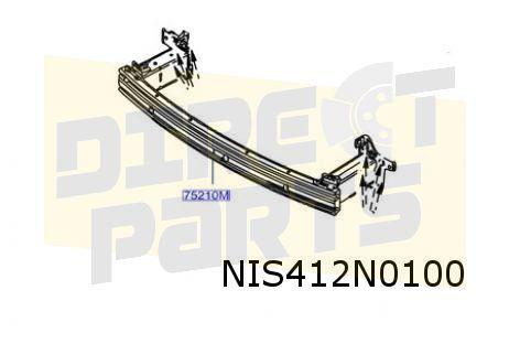 Nissan Townstar / Renault Kangoo voorbumperbalk Origineel! 7, -, -, Nieuw, -
