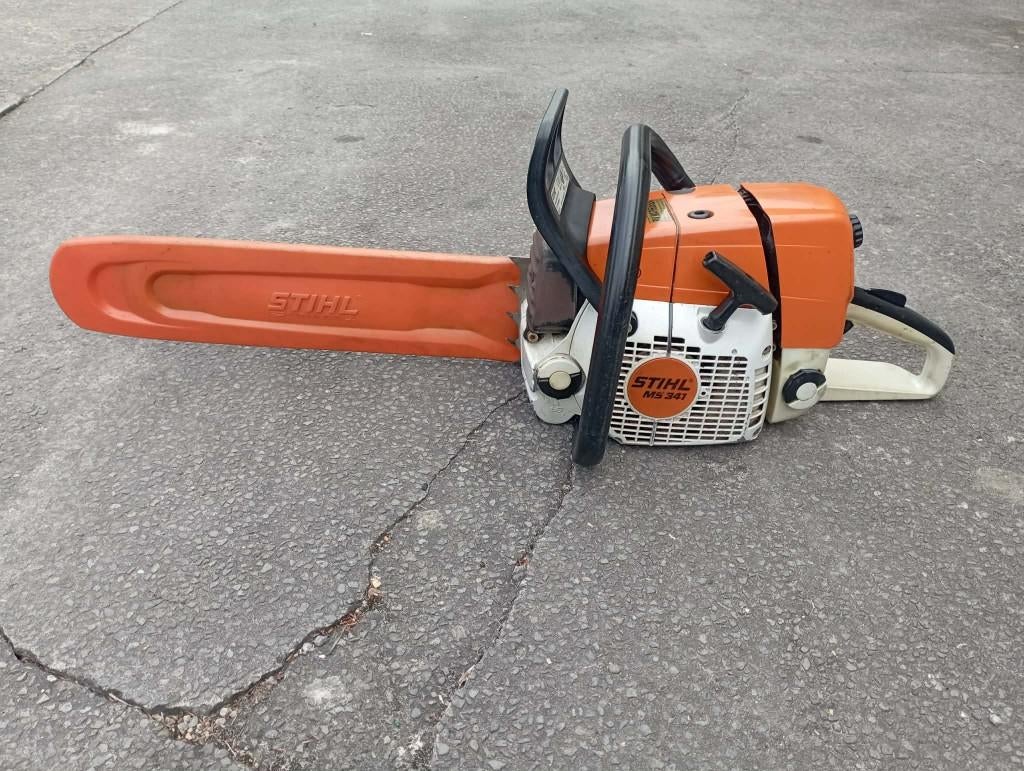 Stihl MS 341 kettingzaag, Bricolage & Construction, Outillage | Scies mécaniques, Enlèvement, Utilisé, Tronçonneuse, Stihl