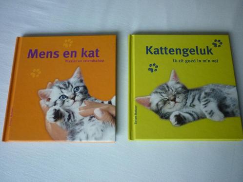 2 Kattenboeken : Mens en Kat + Kattengeluk - Anne Warrlich, Livres, Animaux & Animaux domestiques, Neuf, Chats, Enlèvement ou Envoi