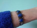 Armband Lapis Lazuli, Handtassen en Accessoires, Armbanden, Ophalen of Verzenden, Zilver, Met edelsteen