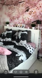 Brimnes hoofdbord ikea, Huis en Inrichting, Ophalen, Gebruikt, Wit