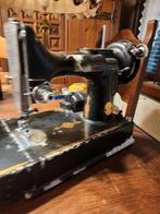 Antieke Singer naaimachientje met koffer en toebehoren, Antiek en Kunst, Antiek | Naaimachines, Ophalen