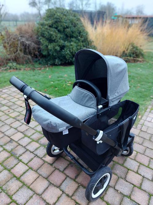 Buggaboo Donkey Duo 2017, Kinderen en Baby's, Buggy's, Zo goed als nieuw, Overige merken, Duomodel, Regenhoes, Zonnekap, Ophalen