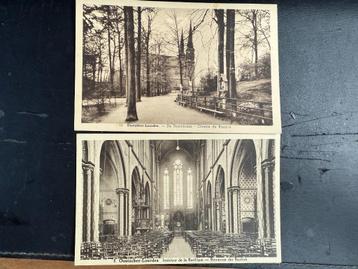 2 Postkaarten Oostacker-Lourdes +-1920 beschikbaar voor biedingen