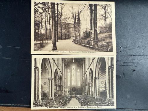 2 Postkaarten Oostacker-Lourdes +-1920, Verzamelen, Postkaarten | België, Ongelopen, Oost-Vlaanderen, 1920 tot 1940, Ophalen of Verzenden