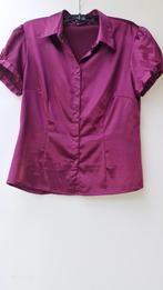 Blouse in satijnlook, mt 40, Maat 38/40 (M), Paars, 3 Suisses, Ophalen of Verzenden
