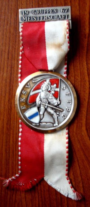 Medaille groepsschieting Zwitserland 1967 beschikbaar voor biedingen