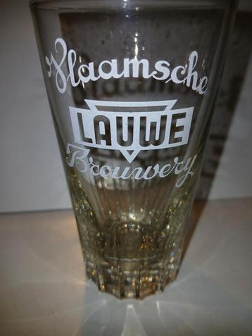 Verre ancien - Brasserie Vlaamsche Lauwe, Enlèvement ou Envoi, Comme neuf