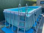 Bestway powersteel zwembad 488x244x122 / aangekocht 12/2024, Tuin en Terras, Zwembaden, Ophalen, Zo goed als nieuw, Rechthoekig