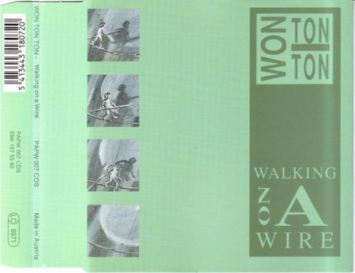 Max-cd ' Won Ton Ton - Walking on a wire (gratis verzending), CD & DVD, CD Singles, Comme neuf, Rock et Metal, 1 single, Maxi-single