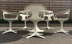 Vintage Tulip Space Age Design Set - Lubke 1960s, Huis en Inrichting, Ophalen of Verzenden, Gebruikt